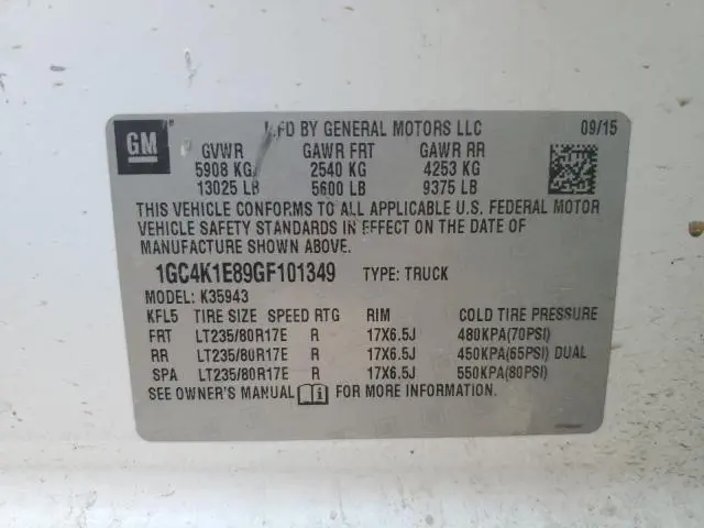 2016 CHEVROLET SILVERADO K3500 HIGH COUNTRY