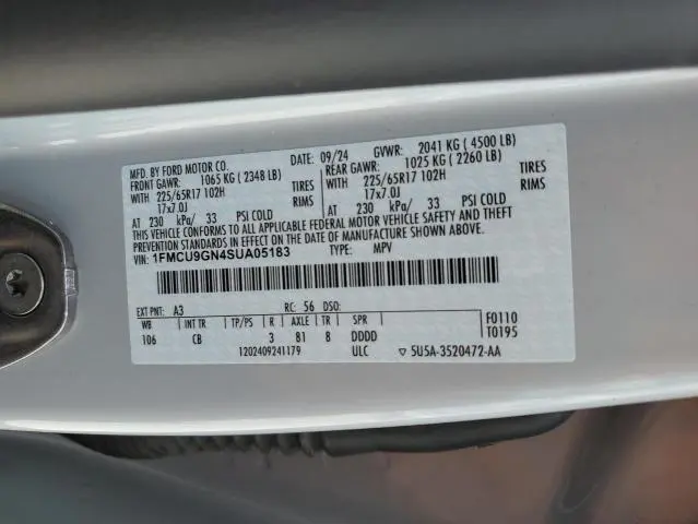 2025 FORD ESCAPE ACTIVE  