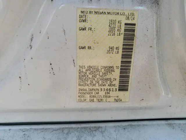 2015 NISSAN ALTIMA 2.5