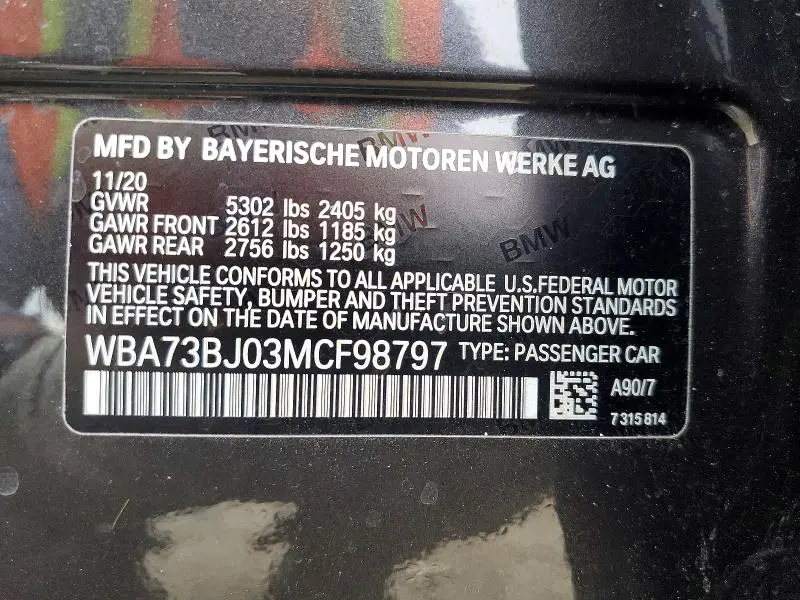 2021 BMW 540 XI  