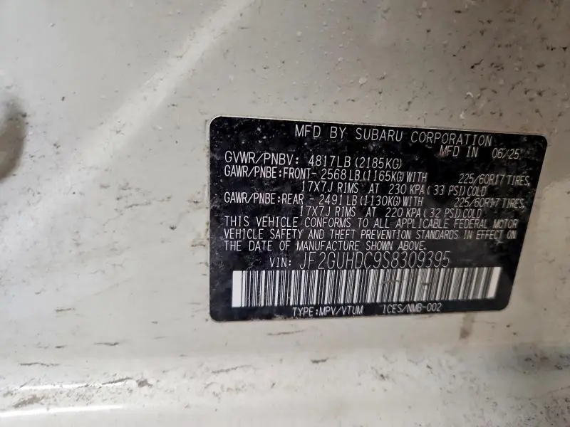 2025 SUBARU CROSSTREK PREMIUM  