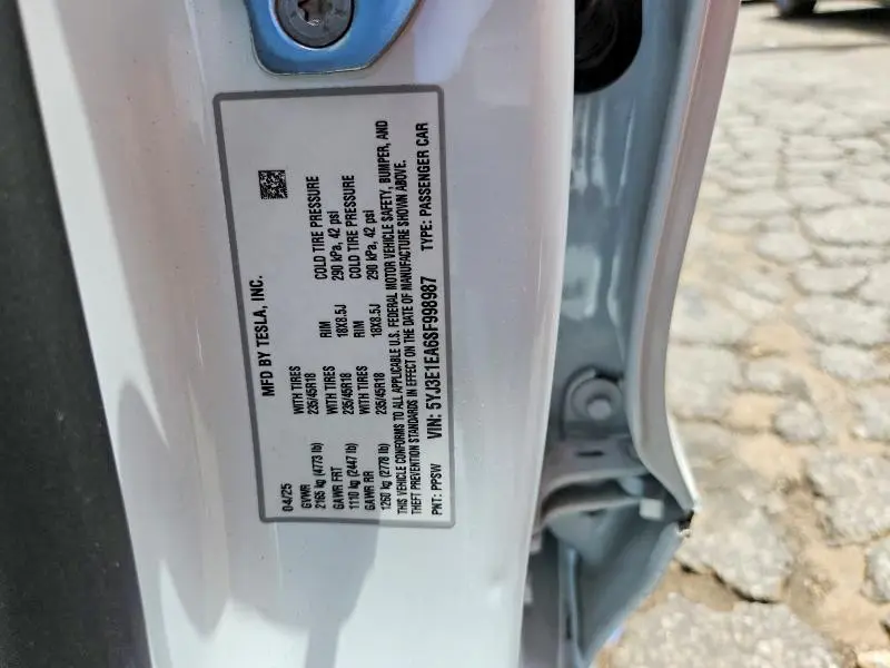 2025 TESLA MODEL 3   