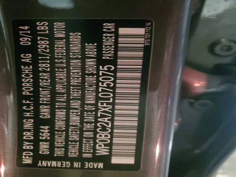 2015 PORSCHE PANAMERA TURBO EXECUTIVE  