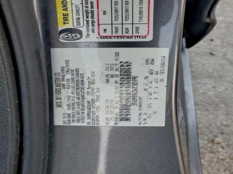 2010 FORD FUSION SEL  