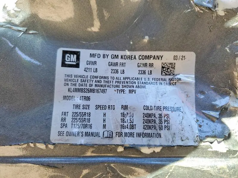 2021 BUICK ENCORE GX PREFERRED  