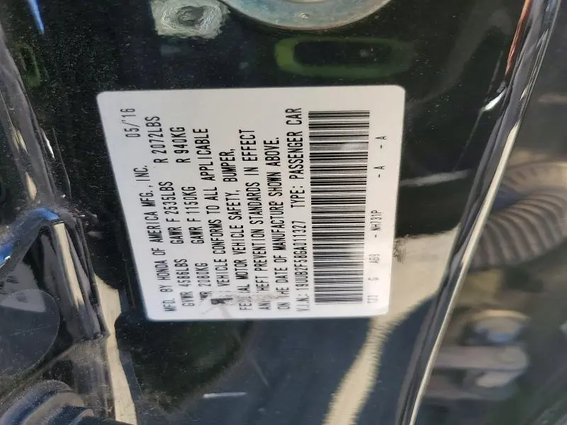 2016 ACURA TLX TECH  
