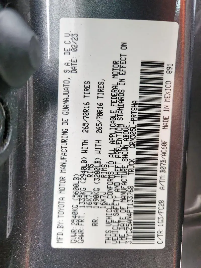 2023 TOYOTA TACOMA DOUBLE CAB  