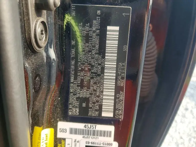 2011 TOYOTA TUNDRA CREWMAX SR5  