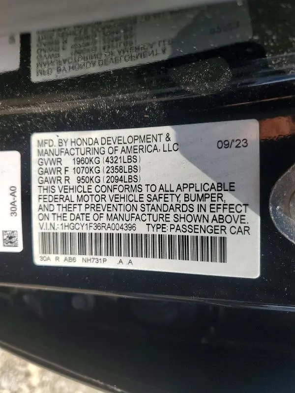 2024 HONDA ACCORD EX  