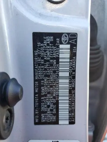 2016 TOYOTA COROLLA L  