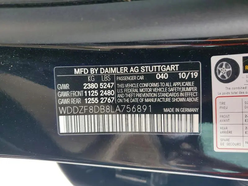 2020 MERCEDES-BENZ E 350  