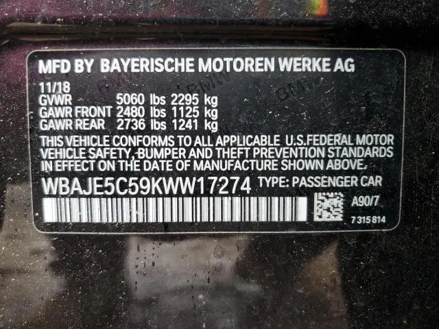 2019 BMW 540 I  