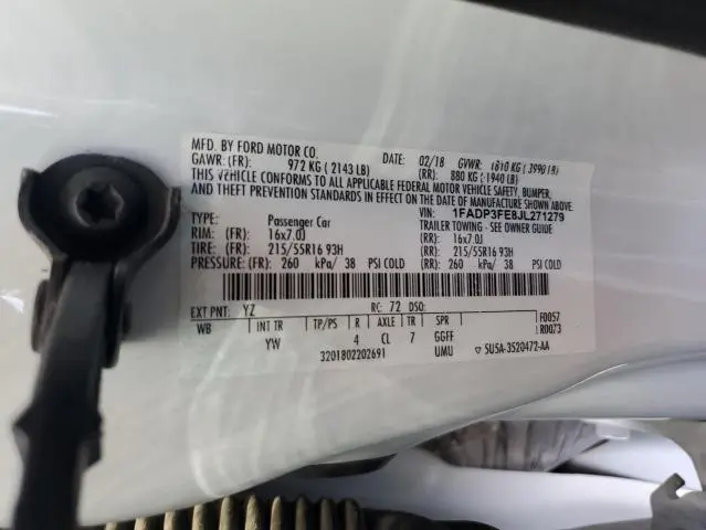 2018 FORD FOCUS SE  