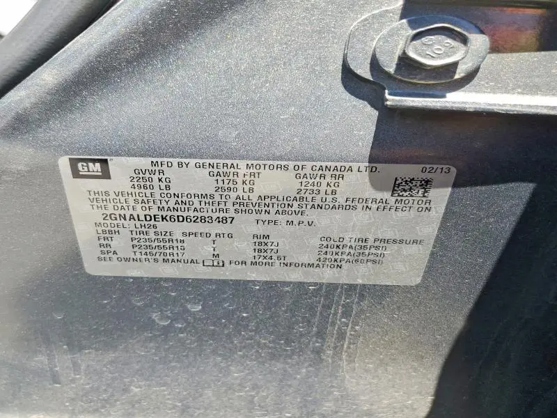 2011 CHEVROLET EQUINOX   