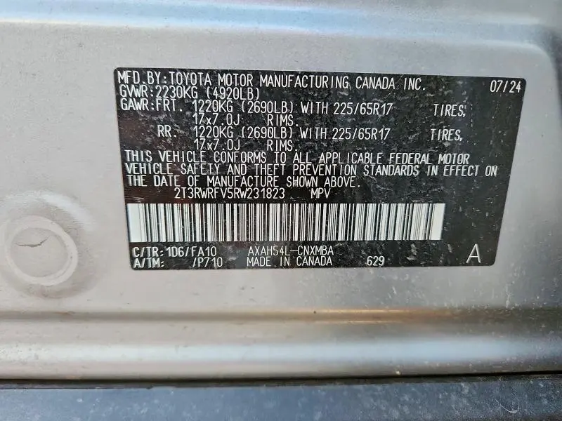 2024 TOYOTA RAV4 XLE  