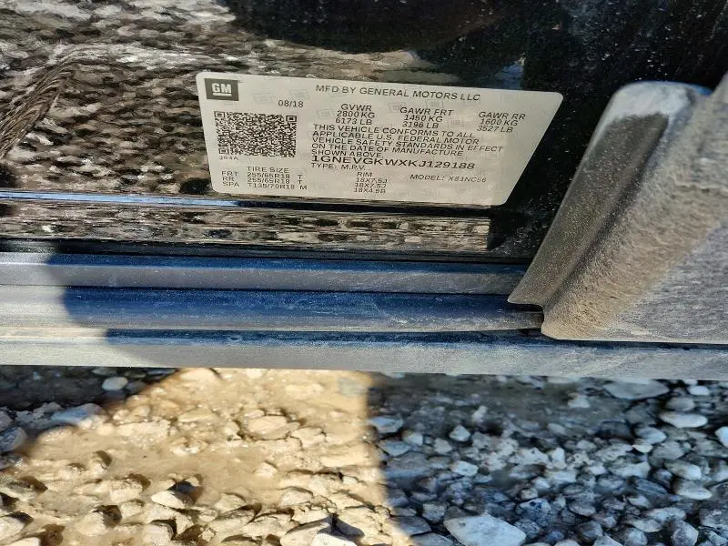 2019 CHEVROLET TRAVERSE LT  