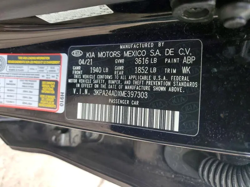2021 KIA RIO S  