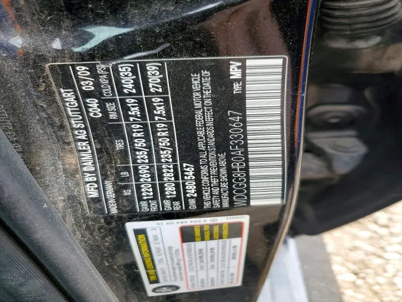 2010 MERCEDES-BENZ GLK 350 4MATIC  