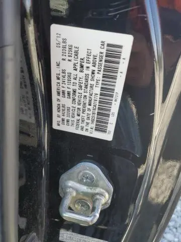 2012 HONDA ACCORD EX