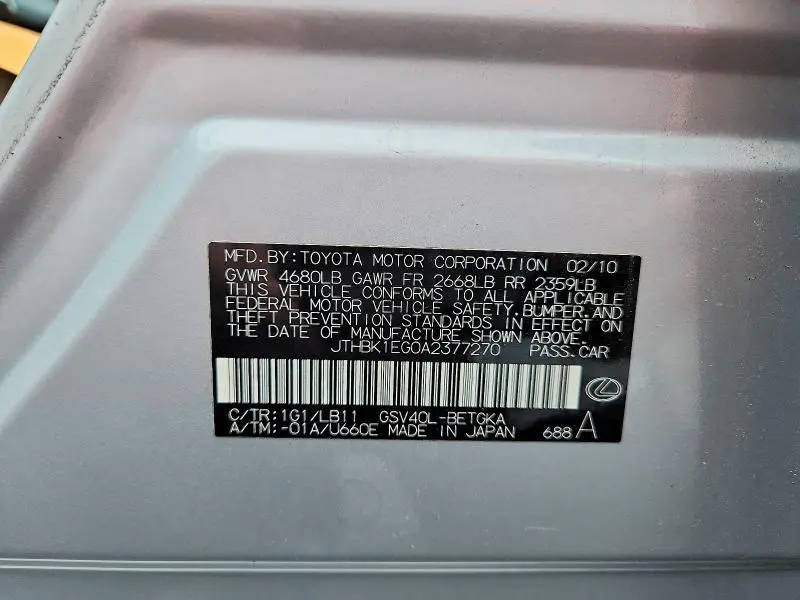 2010 LEXUS ES 350  