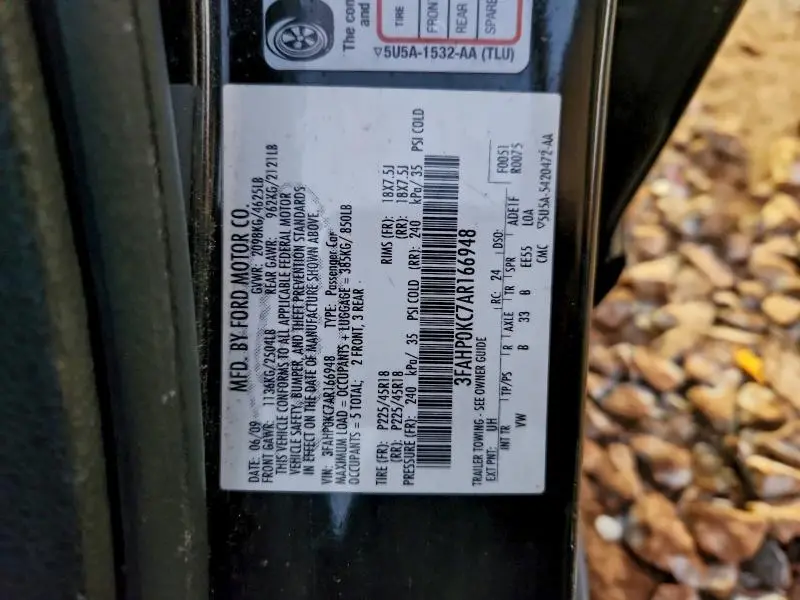 2010 FORD FUSION SPORT  