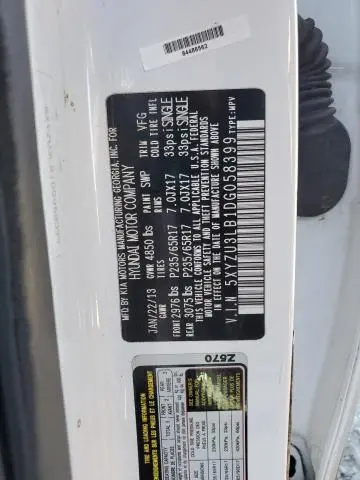 2013 HYUNDAI SANTA FE SPORT   