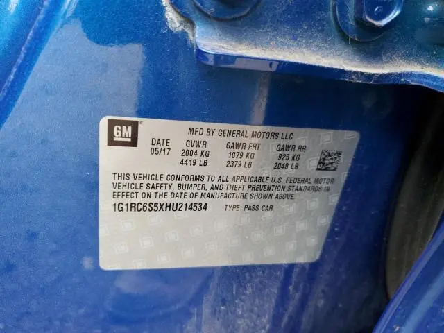 2017 CHEVROLET VOLT LT  