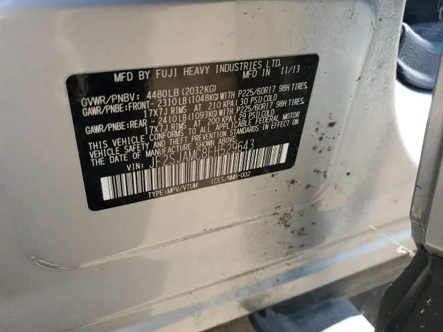 2014 SUBARU FORESTER 2.5I TOURING  