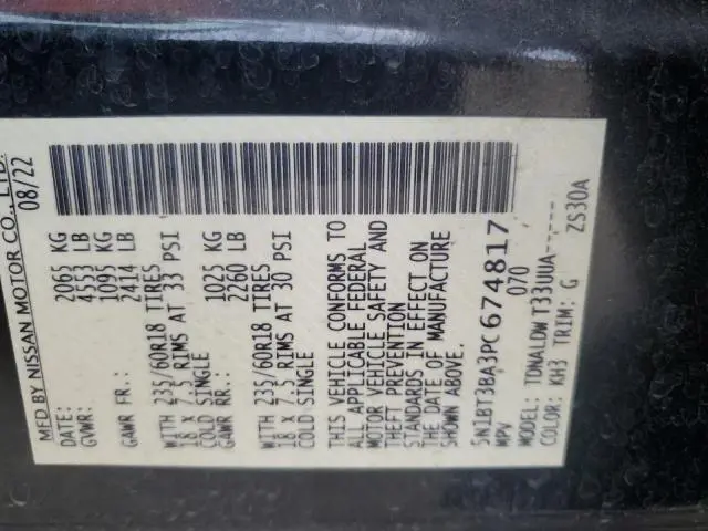 2023 NISSAN ROGUE SV  