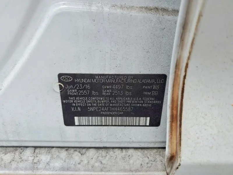 2017 HYUNDAI SONATA SE  