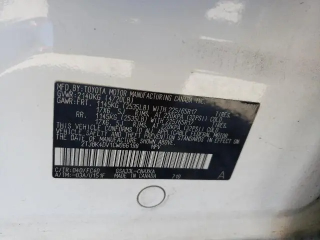 2012 TOYOTA RAV4   