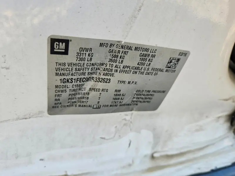 2016 GMC YUKON XL C1500 SLE  