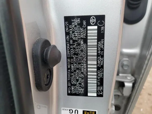 2022 TOYOTA PRIUS PRIME LE  