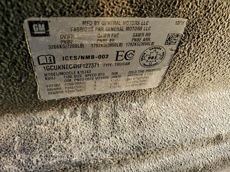 2017 CHEVROLET SILVERADO K1500  