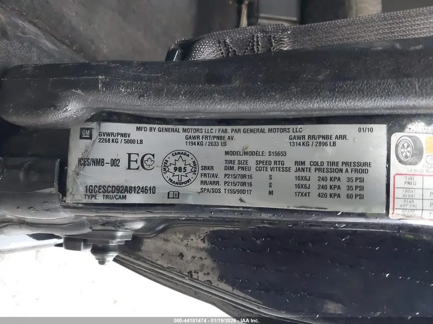 2010 CHEVROLET COLORADO 1LT