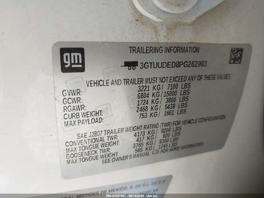 2023 GMC SIERRA 1500 4WD  SHORT BOX SLT