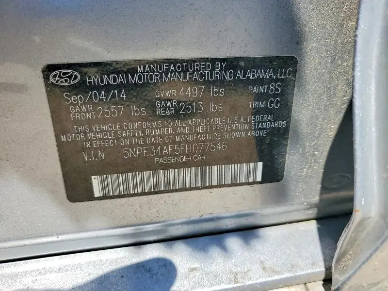 2015 HYUNDAI SONATA LIMITED  