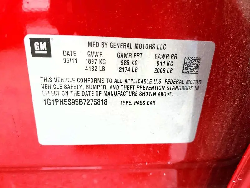 2011 CHEVROLET CRUZE LTZ  