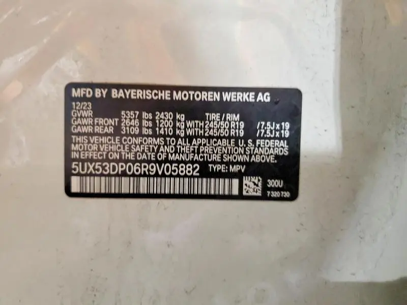 2024 BMW X3 XDRIVE30I  