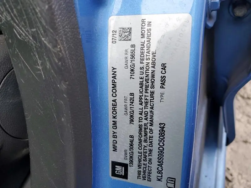 2013 CHEVROLET SPARK LS  