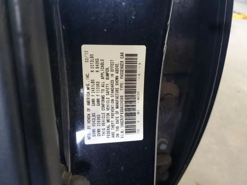 2013 HONDA ACCORD TOURING  