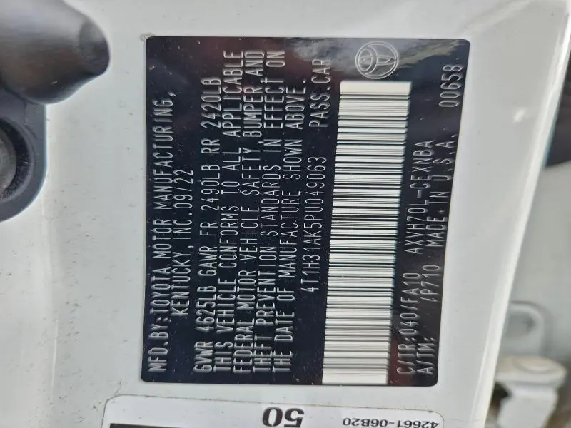 2023 TOYOTA CAMRY LE  