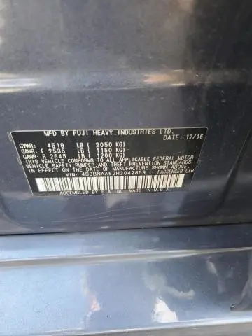 2017 SUBARU LEGACY 2.5I  