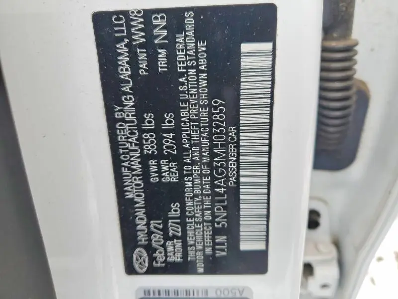 2021 HYUNDAI ELANTRA SE  