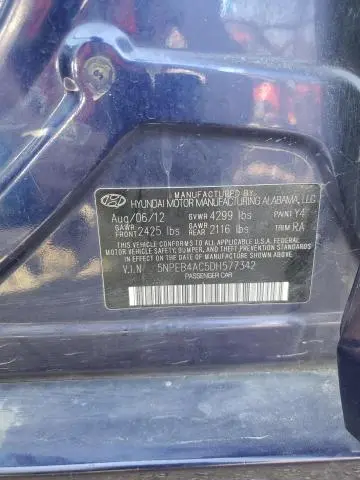 2013 HYUNDAI SONATA GLS  