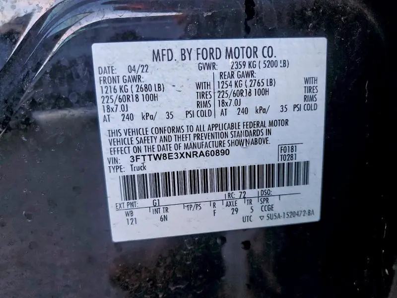 2022 FORD MAVERICK XL  