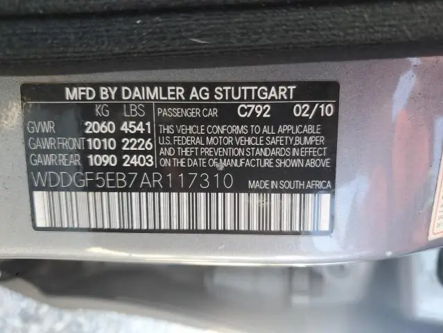 2010 MERCEDES-BENZ C 300  