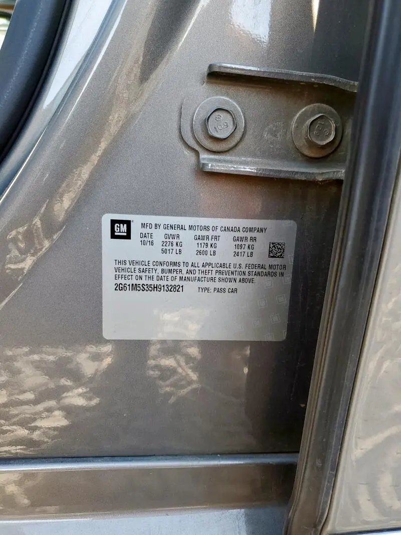 2017 CADILLAC XTS LUXURY  