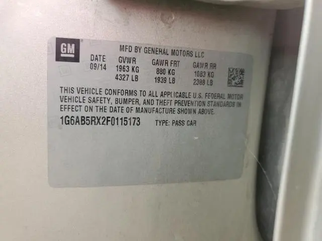 2015 CADILLAC ATS LUXURY