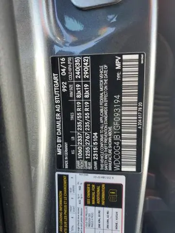 2016 MERCEDES-BENZ GLC 300  
